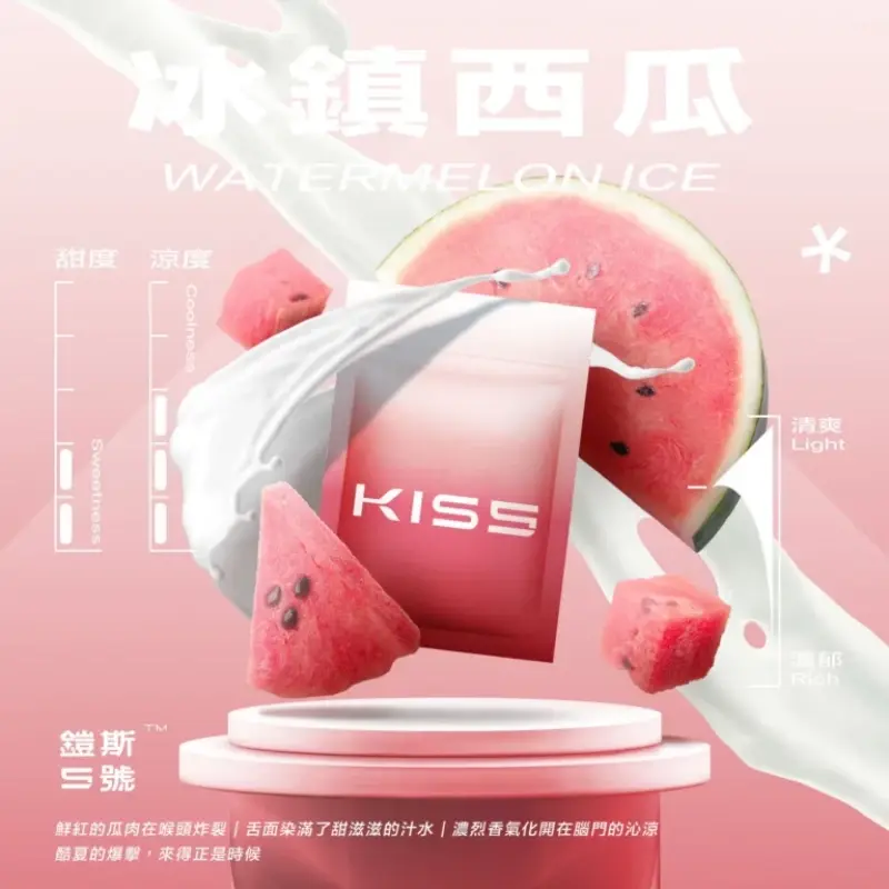 KISS鎧斯5號一代煙彈冰鎮西瓜webp LANA VAPE 台灣官方選物店 | 電子煙主機煙彈專賣