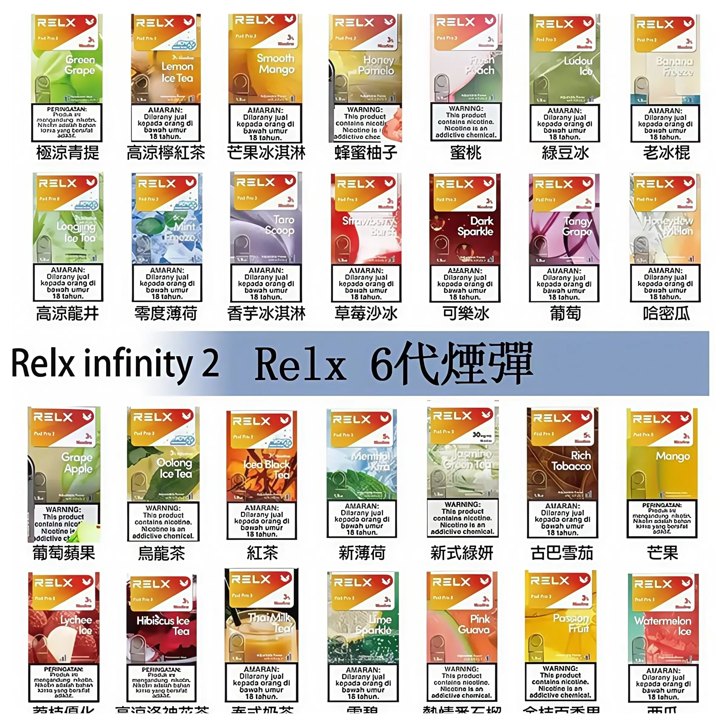 Relx6代煙彈webp LANA VAPE 台灣官方選物店 | 電子煙主機煙彈專賣